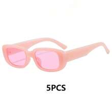 VINCAN 10入復古黑色長方形眼鏡，純色拍照道具，適用於婚禮、新娘派對、單身女郎派對、搖滾主題派對贈品，男女通用，婚禮賓客贈品、伴娘禮物、派對贈品、派對用品、婚禮用品、萬聖節、聖誕節 - 彩色 - 查看 16