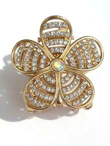 1 قطعة مشبك شعر معدني بشكل خاص للنساء في عيد الميلاد - مرصع بالراين ، أنيق وفاخر ، قبضة آمنة لا انزلاق ، مناسب للشعر السميك ، إكسسوار شعر للاستخدام اليومي/الحفلات ، هدية مثالية