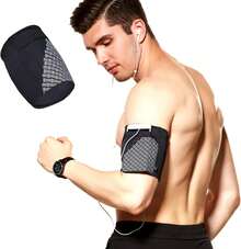 Brazalete Deportivo Universal para Todos Los Teléfonos. Brazalete para Teléfono Celular para Correr ,Ejercicios en el Gimnasio, Actividades al Aire Libre Material Reflectante - Verde - Ver 9