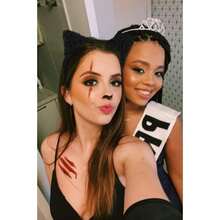 Black Cat Ears Headband Halloween Cat Woman Costume Hair Accessories Cute Furry Cat Ear Headbands For Women Headwear Headpiece For Cosplay Makeup Birthday Party