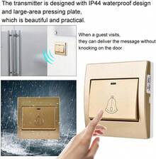 Dioche Timbre inalámbrico, de  inalámbrico para el Timbre Impermeable de la casa Inteligente para familias, Apartamentos, Villas (Nosotros) - 1 - Ver 8