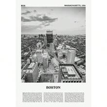 现代地标旅行黑白摄影海报迈阿密巴塞罗那印刷品帆布画墙画家居房间装饰 - 彩色 - 查看 18