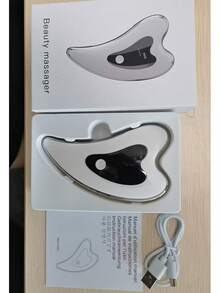 Gua Sha Facial Tools,Remove Puffiness, Anti-Wrinkle,Anti-Aging, Electric Gua Sha Skin Beautifying Scraping Massage Tool, Heated Vibration Facial Massage Device