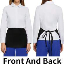 Server Aprons With 3 Pockets, Oil & Waterproof Waitress Waiter Short Half Waist Apron - Multicolor - View 7