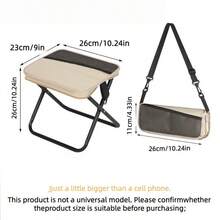Portable Folding Camping Stool, Lightweight & Travel-Friendly Chair For Camping, Fishing, Commuting, Queuing Outdoor Activities