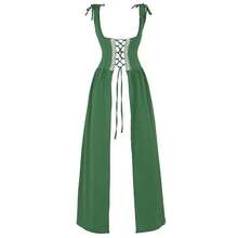Zhitunemi Renaissance Dress Women Costume Pirate Peasant Dress For Women Medieval Dress Renaissance Costume{"Size_name":"Medium","Color_name":"Green"} - màu xanh lá - Xem 2
