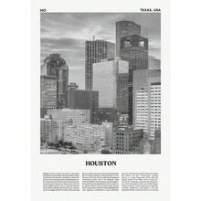 现代地标旅行黑白摄影海报迈阿密巴塞罗那印刷品帆布画墙画家居房间装饰 - 彩色 - 查看 8