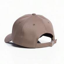 Believe Cap Summer Beach Flowers DadHat Curved Brim Men's And Women's Unisex Adjustment Adjustable Strap Retro Letter Baseball Casual Street Cotton Embroidered Cap All - Màu Khaki sẫm với quả hồng - Xem 2