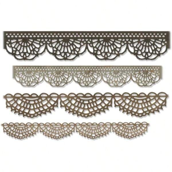 Sizzix Multi Color Thinlits Die Set Crochet By Tim Holtz 4 Pack One Size