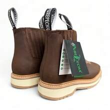 BOTINES DE TRABAJO CLASICOS PUREPECHA ULTRA COMODOS - Color caoba - Ver 7