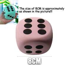 6 PIEZAS, Dados de espuma EVA extra grandes de 3,8/8 cm - Una herramienta de aprendizaje matemático de seis caras, utilizada como pelota antiestrés en el aula, un dado gigante de 6 caras extra grande, un juguete de aprendizaje educativo para aliviar la ansiedad, adecuado para juegos de mesa, portátil y ligero, es la opción perfecta para regalos de cumpleaños y vuelta al cole. Obtén tu número de la suerte.