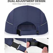 Quick - Dry Running Hat Men Women - UPF 50+ Breathable Mesh, Reflective Sports Cap Outdoor, Hiking - Xanh đậm - Xem 4