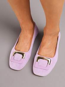 Soft Classic Ballet Flats Women's Casual Work/Office Spring/Autumn - Purple - View 2