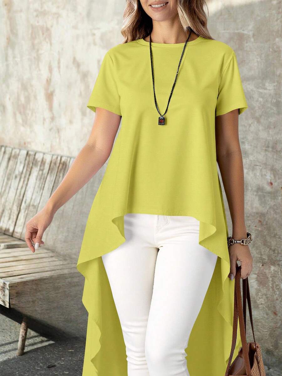 Women Tops - Yellow - View 1