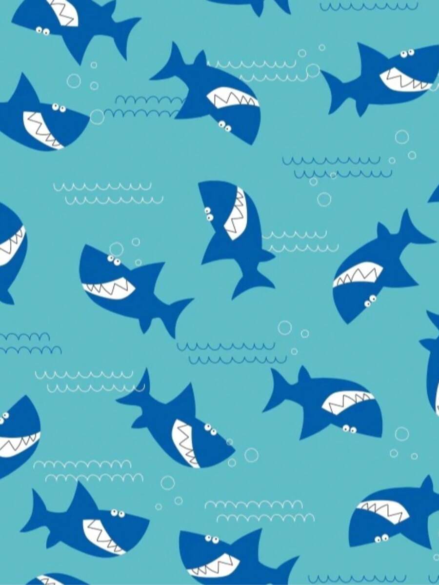 Metallic Gift Bags 30x45 Cm, Pack Of 50, For Children. - Happy Shark 30x45 - View 1