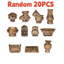 Mikrolandschaft Dekor Leuchtend im Dunkeln Faux Bronze Ornament, Harz DIY Handwerks-Accessoire für Miniatur-Garten, Puppenhaus, Schreibtisch, Auto, Fotografie, Geschenk (Weihnachten, Halloween)