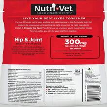 Nutri-Vet Hip And Joint Biscuits For Dogs, Large Breed Mobility Supplement, 300mg Glucosamine Per Dog Treat, Supports Cartilage Flexibility And Connective Tissue, Crunchy Peanut Butter Flavor, 4lb Bag