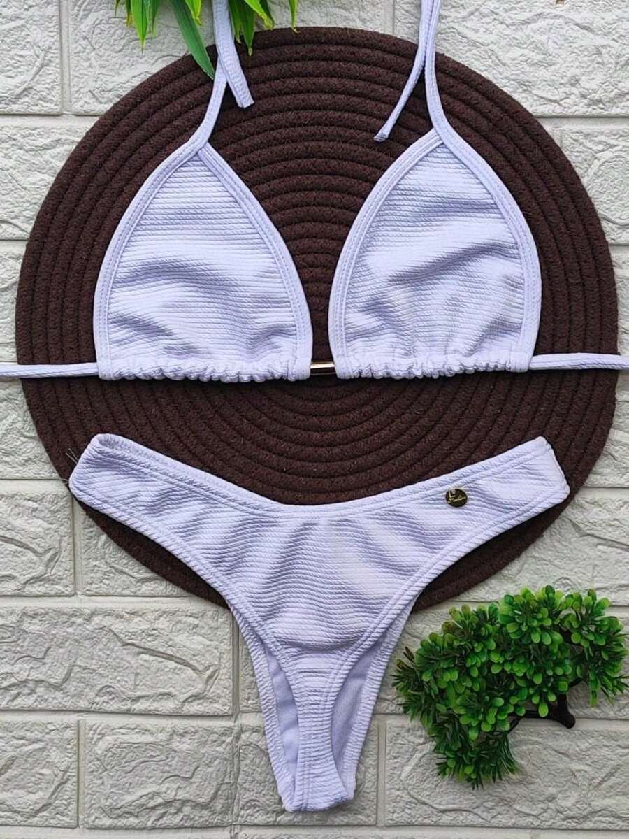 Women's Annaruga Gliding Bikini With Triangle Thong, Beachwear, Versatile  For Summer - WHITE - View 1