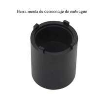 1 pieza, tuerca de la placa ondulada del eje del grifo, herramienta de desmontaje de embrague, herramienta de extracción de cuatro garras para motocicletas CG125 GN125, 41 mm - Color Negro - Ver 1