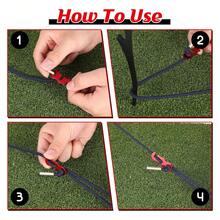 Guyline Spanner Aluminium-Legierung Guyline Seilspanner Zeltleinen Spanner Paracord Spanner für Outdoor Zelt Camping Wandern Zubehör