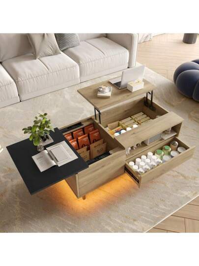 Height Adjustable Wardrobe LED Vloer Lighting Ample Storage Space Individually Customizable, Drawers Compartments, Tailor Made Minimalist, Multifunctional Living Rooms