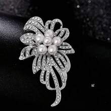 Fashionable Corsage Women's Cardigan Sweater Coat Brooch Suit Large Pin  Korean Rhinestone Flower Accessory - 1 - View 2