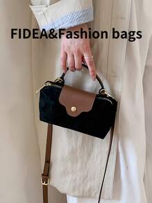 Neue modische einfarbige minimalistische PU Beuteltasche, elegante hochwertige Handtasche, geeignet für Arbeit, Einkaufen, Dates, vielseitig einsetzbar