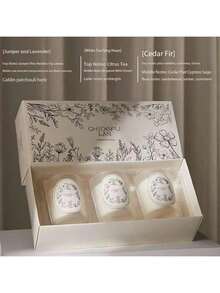 3/Hộp/1 nến cốc cát sáng tạo, nến thơm làm từ sáp đậu nành tự nhiên, có nhiều hương thơm cho bạn lựa chọn. Được làm từ hương thơm thực vật tự nhiên, bao gồm hương hoa và hương trái cây. - trắng - Xem 17