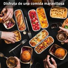 100Pcs Moldes para Hornear, Moldes de Aluminio con Cucharas y Tapas para Pan, Pastel, Brownies Hornear - 50 - Ver 3