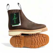 BOTINES DE TRABAJO CLASICOS PUREPECHA ULTRA COMODOS - Color caoba - Ver 2