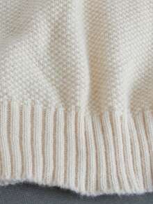 2026 Valentine Outfits For Women Clothes Must Valentine's Day  Apparel Solid Round Neck Pullover Sweater, Autumn And Winter Casual Long Sleeved Knitted Sweater, Women's Retro Cable Sweater - Bright Red Round Neck Semi Transparent Pullover Sweater, Comfortable Autumn And Winter Fashionable Top, Hand Wash/Dry Cleaning Care, Cute Sweater Women's Casual Round Neck Pullover Sweater - Long Sleeved, Solid Color, Ribbed Texture, Soft And Comfortable, Spring And Autumn Clothing Round Neck Sweater | Texture - Apricot - View 7