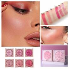 Rosawee Shimmering 6-Color Blush & Highlighter Palette Silky-Smooth Powder With A Natural Glow The Perfect Festive Gift - 彩色 - 查看 6