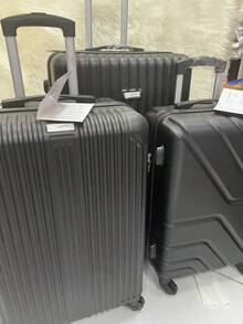 LARGE 40kg Travel Suitcase Large For Buses 360° Wheels POLYPROPYLENE Material - Preto - Xem 8