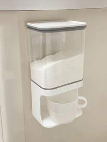 1个壁挂式洗衣液分配器 - 多功能收纳，可放置洗衣香氛增香剂，带杯子 - 彩色 - 查看 12