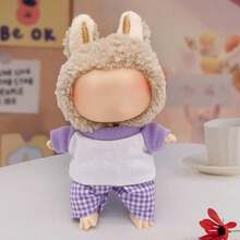 17 Cm Doll Clothing Set,Compatible With Labubu,Clothing Set Suitable For 6.7-Inch Doll Set, Fashionable And Unique And Clothing Accessories, Suitable For First/Second/Third Generation Dolls To Play And Display ,Clothes And Pants Set Only,(Excluding Dolls ) - Multicolor - View 12