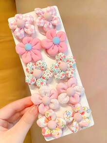 255pcs/Set Colorful Hair Scrunchies & Flower Hair Ties Combo, Includes Basic Hair Ties In Various Colors And Floral Patterned Hair Ties - Suitable For Girls And Women, Perfect For Ponytails, Parties, And Adorable Hairstyles, Great Gift Choice