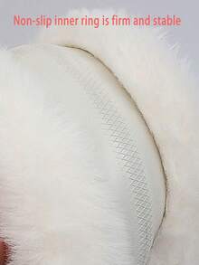 1pc New Rabbit & Carrot Plush Cute Car Steering Wheel Cover, Winter - one-size - View 9