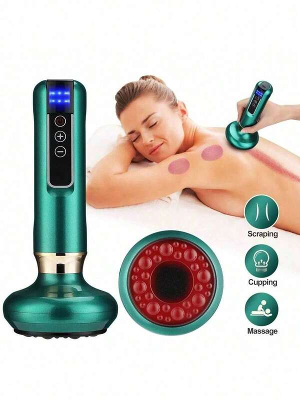 Instrumento Inteligente De Massagem Pressão Negativa Aparelho De Raspagem Elétrico Sem Fio.