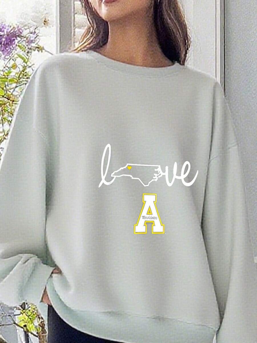 Appalachian State State Love Womens Sweatshirt S_354_t1 - 淺灰色 - 查看 1