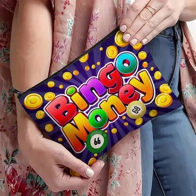 Bolsa de cosméticos vívida - Caja de almacenamiento multifuncional espaciosa para cosméticos, artículos de viaje esenciales, papelería, accesorios de moda y suministros - Ideal para entusiastas y viajeros en cualquier momento y lugar, bolsa de maquillaje de viaje, diseño de jugador, cierre con cremallera