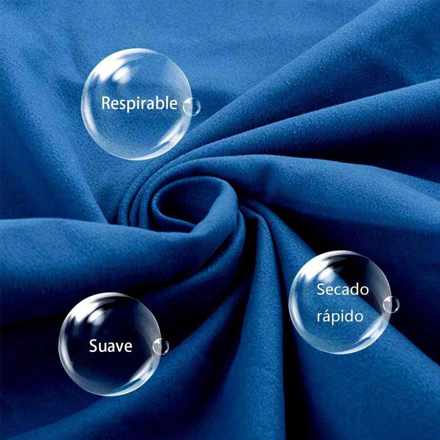 Paquete de 2 Toallas de Microfibra de Secado Rápido, Toallas de Viaje Ligeras y Portátiles, Adecuadas para Playa, Natación, Yoga, Gimnasio, Camping, Senderismo y Otros Deportes (Azul, Paquete de 2) - Verde militar - Ver 1