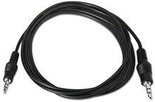 CABLE AUDIO ESTEREO AISENS JACK 3.5 MACHO A JACK 3.5 MACHO 30CM NEGRO A128-0141