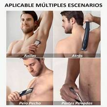 BG200040 Cabezal de Repuesto 2PCS, Compatible con Repuesto Rasuradora, Afeitado Eficiente, Apoyar Lavado con Agua, para Norelco Bodygroom Serie 7000, 5000, Blanco - BLANCO - Ver 8