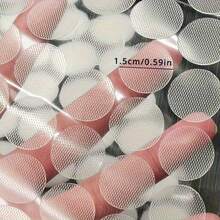 52 件/100 件/502 件双面胶黑白圆形紧固胶带，直径 1.5 厘米，多用途紧固胶带，适用于家庭、办公室、工艺品、服装，2 件/对 - 白色 - 查看 7