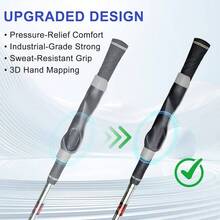 Grip Trainer, Grip Trainer Clubs - Right Hand Training Aid With Design, Corrects Grip Posture And Improves Swing Accuracy - 灰色的 - 查看 4
