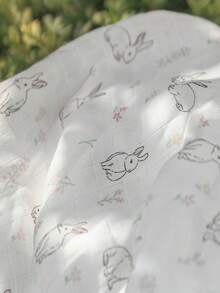 GLLQUEN BABY 6 条装男童婴儿包巾，纯棉平纹细布襁褓毯，新生儿方形透气柔软薄婴儿毯，双层吸水婴儿襁褓包巾，Oeko-Tex 认证