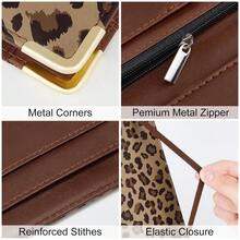 Server Books For Waitress Cute Waitress Book With Money Pocket Leather Server Book With Zipper Wallet Black Serving Book Organizer Fit Server Apron - Khaki - View 2