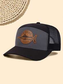 1 pieza Gorra de béisbol unisex con parche, sombrero de golf y pesca de verano de moda para protección solar al aire libre