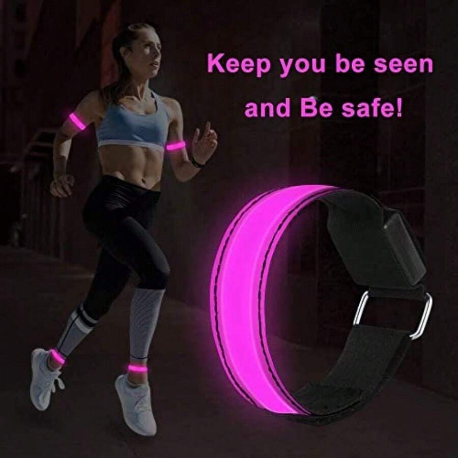 3-Level Adjustable LED Armband/Legband Light, Suitable For Running, Cycling, Hiking, Camping, IP65 Waterproof Design