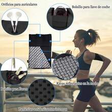 Brazalete Deportivo Universal para Todos Los Teléfonos. Brazalete para Teléfono Celular para Correr ,Ejercicios en el Gimnasio, Actividades al Aire Libre Material Reflectante - Verde - Ver 10